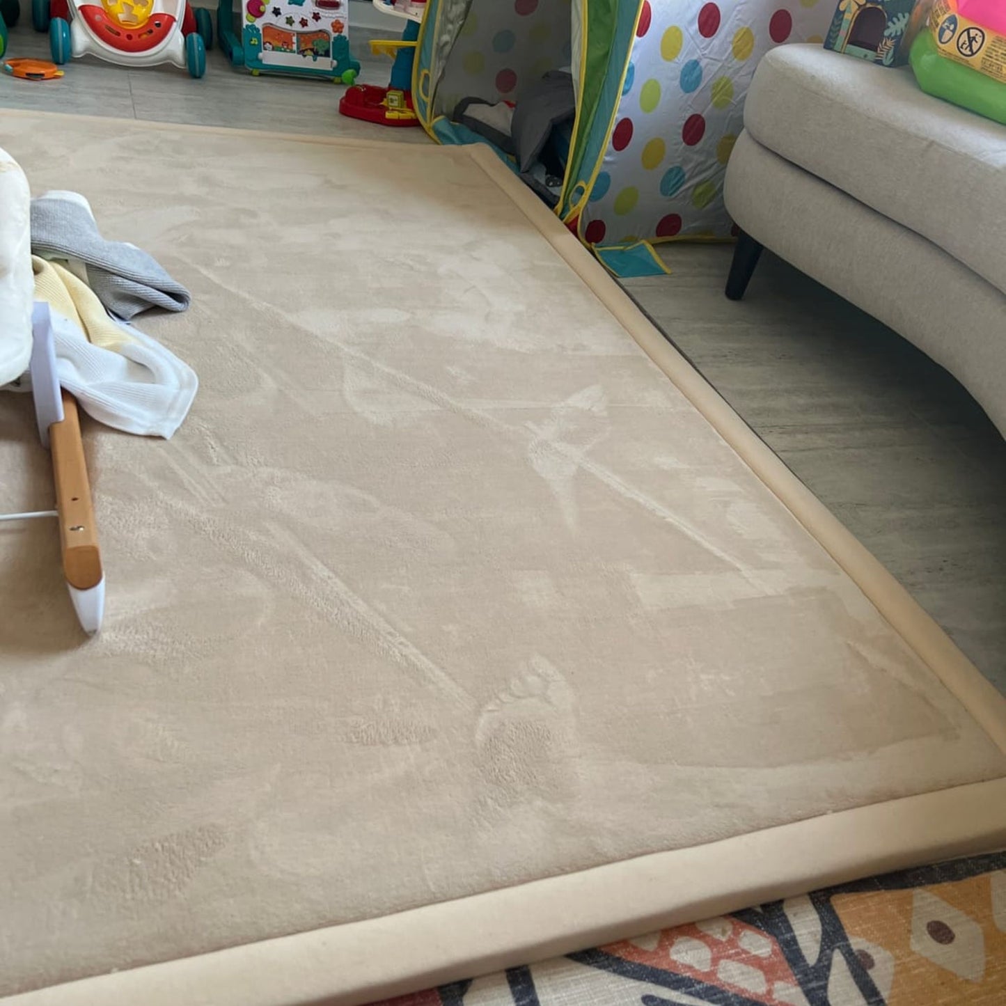Snuggly Soft Touch Play Mat - Beige