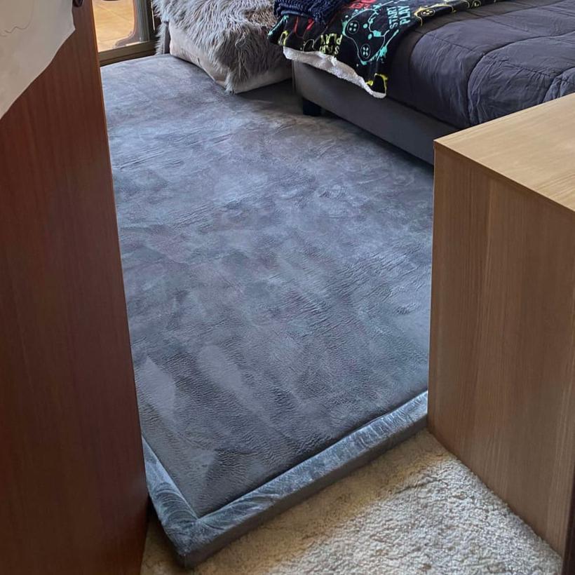 Snuggly Soft Touch Play Mat - Dark grey