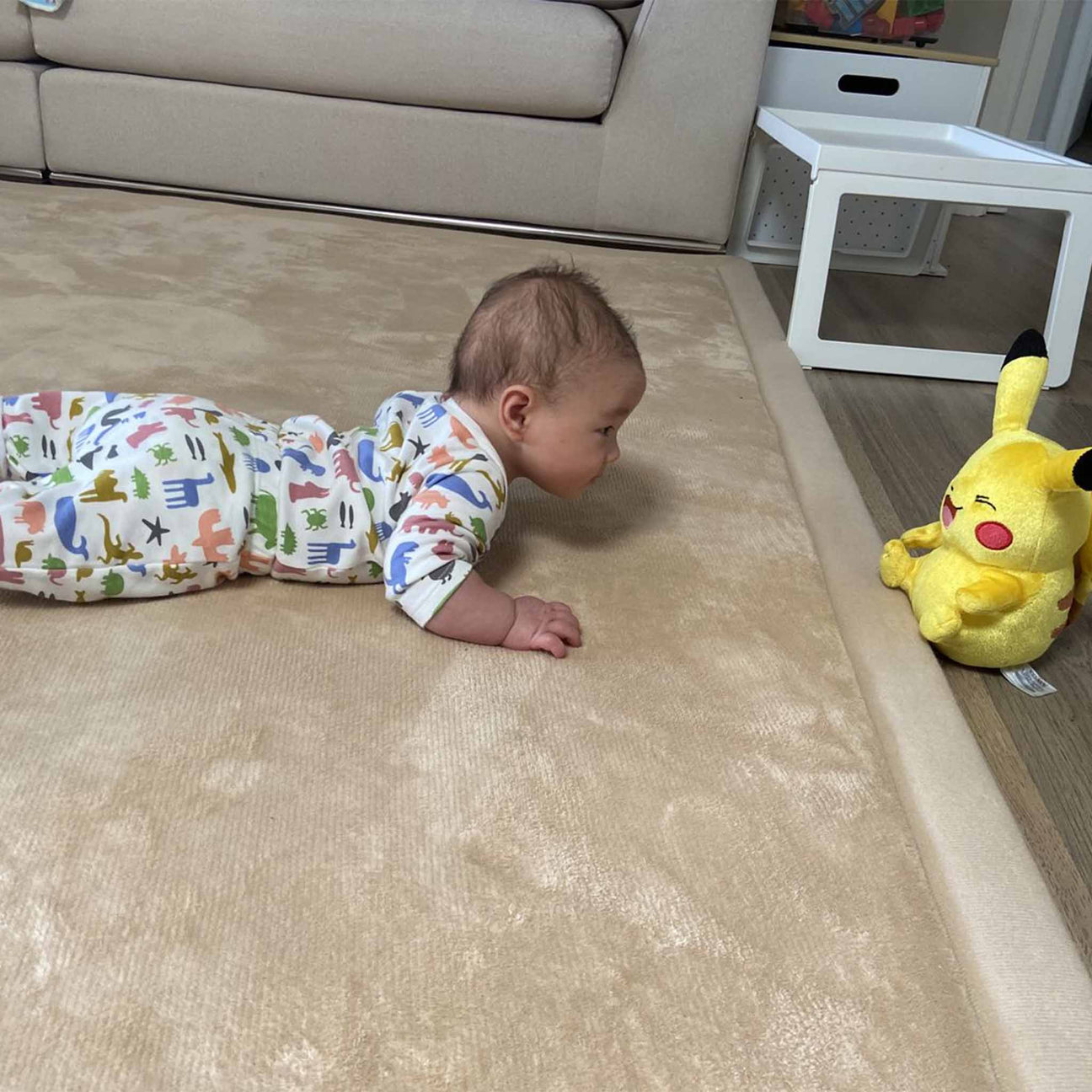 Snuggly Soft Touch Play Mat - Beige
