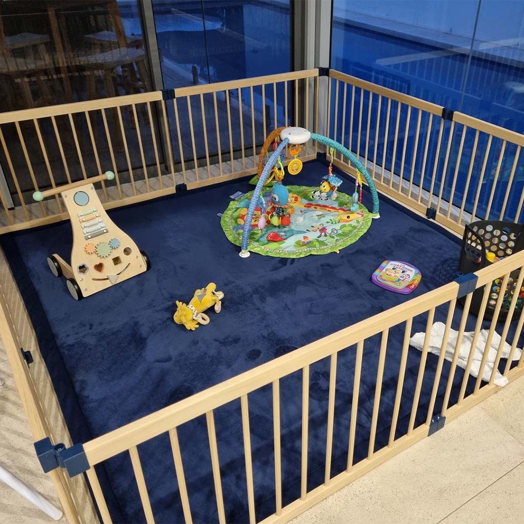 Snuggly Soft Touch Play Mat - Deep Blue