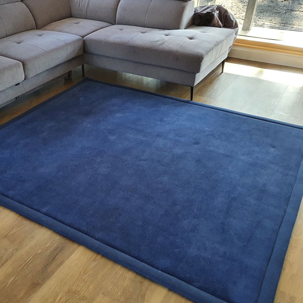 Snuggly Soft Touch Play Mat - Deep Blue