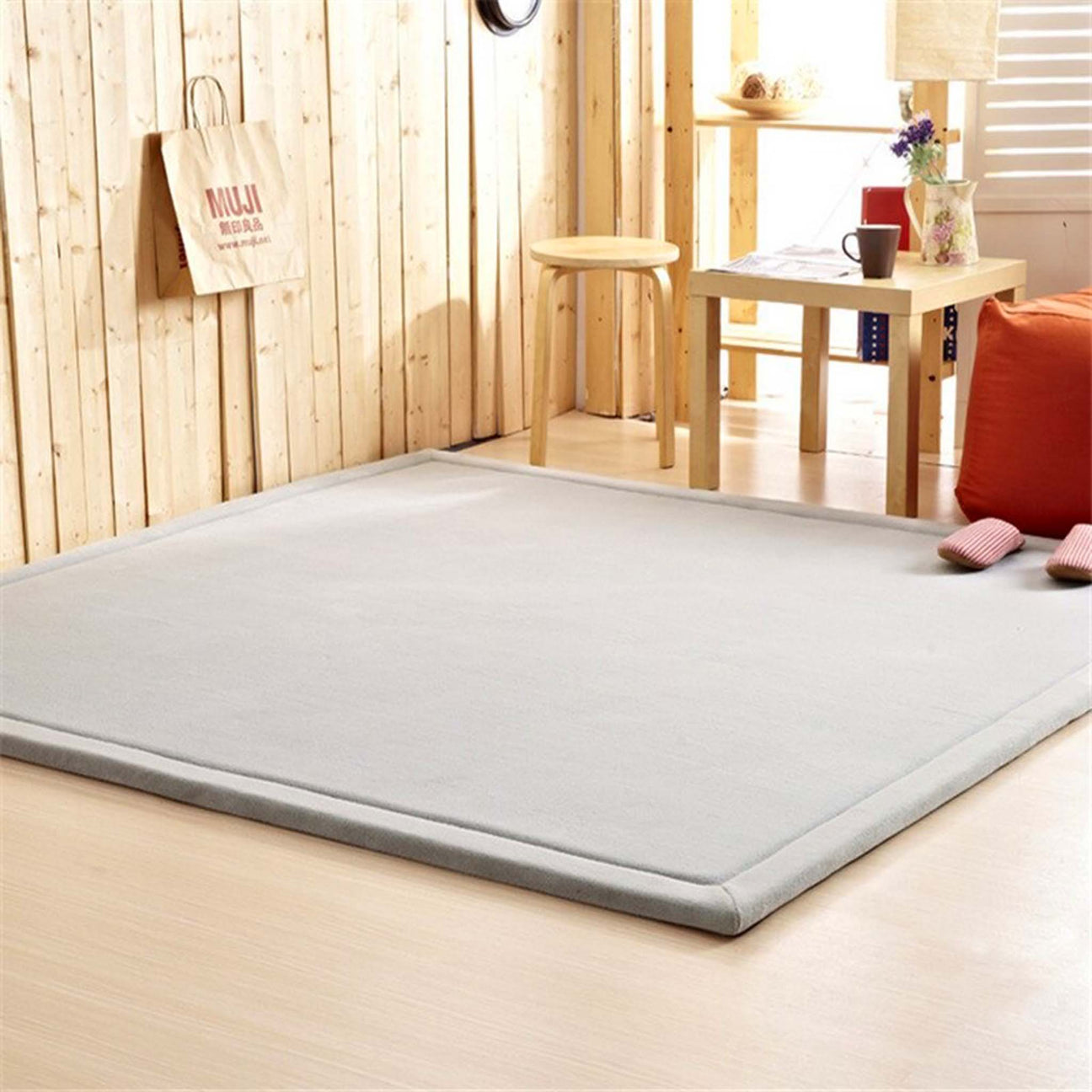 Snuggly Soft Touch Play Mat - Light Grey
