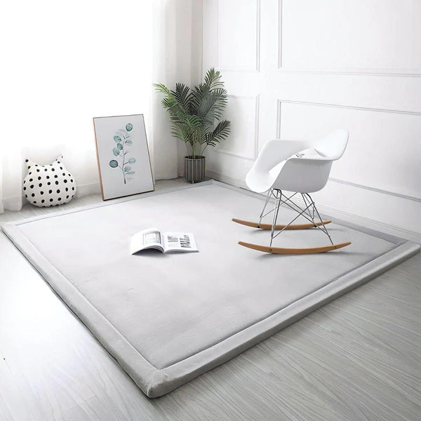 Snuggly Soft Touch Play Mat - Light Grey
