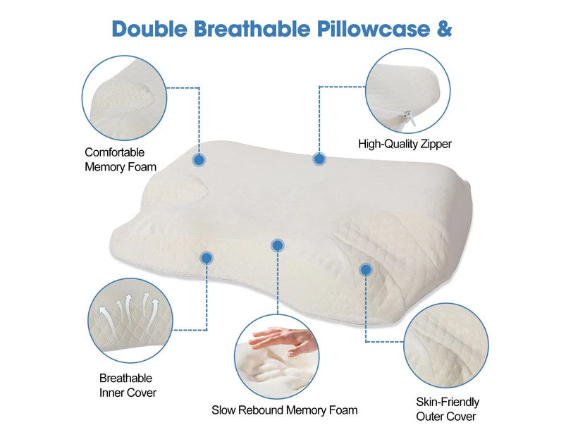 CPAP Contour Sleep Therapy Memory Foam Pillow