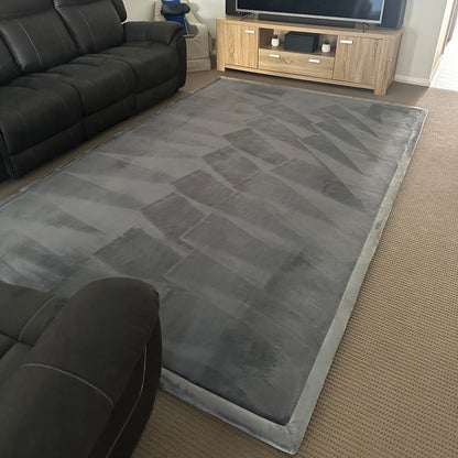 Snuggly Soft Touch Play Mat - Dark grey