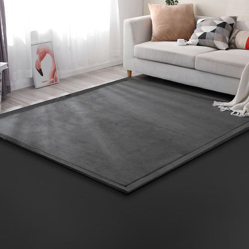 Snuggly Soft Touch Play Mat - Dark grey