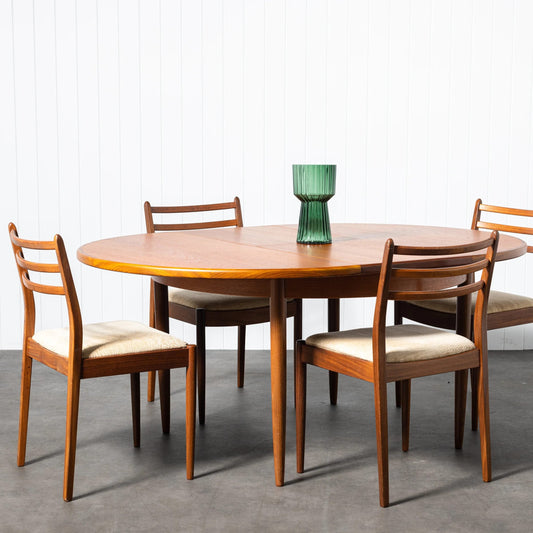 GPlan Fresco Table & Cream Chairs